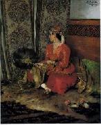 Arab or Arabic people and life. Orientalism oil paintings  225